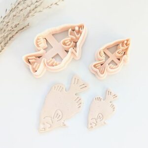 Crappie Fish Earring Imprint Cookie Cutter Black Crappie Clay Cutter Polymer Clay Cutter Jewelry Crafting Tool for Making Handmade Fish Shaped Earrings and Accessories in India