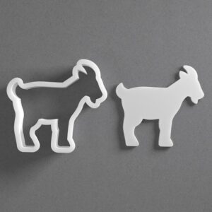 Goat Cookie Cutter Farm Animal Shape cookie Baking Tool for Cookies Biscuits Fondant Dough Clay Jewelry Making Earring Craft Decorating Party Baking and Daily Home Use