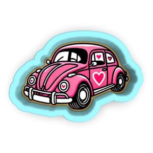 Black Love Bug Cookie Cutter Stamp Stencil Baking Tool for Fun Romantic Valentines Day Birthday Anniversary Party Kids Insect Theme Cookies Fondant Pastry Biscuits Desserts Creative Bak