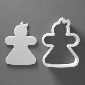 Black Christmas Gingerbread Woman Cookie Cutter Mini to Large Ginger Shape for Polymer Clay Jewelry Earring Making Mirrored Pair Set cookie Craft Tool India