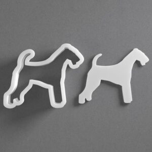 Black Airedale Terrier Cookie Cutter Mini to Large Dog Breed Shape for Polymer Clay Jewelry Earring Making Mirrored Pair Set cookie Craft Tool India