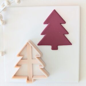 Christmas Tree Triple Triangle Cookie Cutter for Holiday Baking and Crafts Polymer Clay Cutter for Christmas Tree Clay Earrings Fondant Cookies Ornaments Tags and Festive Decorations