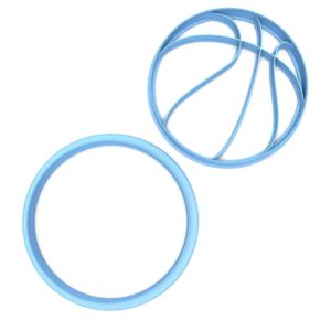 Size 2 Basketball Parties, for & Cakes, Tools Activities of Cookie Cutters Baking Sports in Fondant Perfect Set Made Theme Suitable India Cookies, Kids Cookie