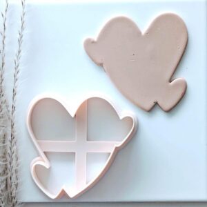 Triple Heart Cookie Cutter for Valentine Baking and Clay Crafts Romantic Heart Shape Fondant and Polymer Clay Cutter Tool for Holiday Cookies Jewelry Making and Handmade Gift Projects