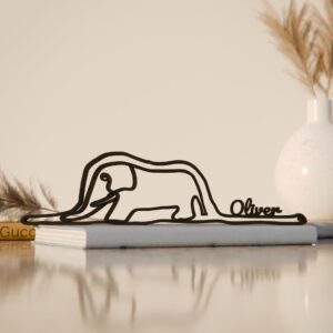 Little Prince Snake Line Art Figure Plastic Minimal Book Decor Gift Idea for Desk Shelf Home Office Display Literary Art Inspired Interior India