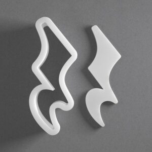 Black cookie Quarter Rest Musical Note Cookie Cutter Set for Polymer Clay Jewelry Earrings Biscuit Fondant Craft Tool Mirrored Pair Suitable Mini Medium Large Sizes for Baking DIY Musi
