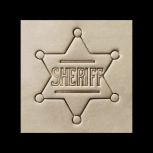 Sheriff Badge Cookie Cutter Cookie Wild West Theme Biscuit Fondant Decorating Tool for Cowboy Birthday Party Treats Western Celebration Baking Crafts Rodeo Events and Law Enforcement