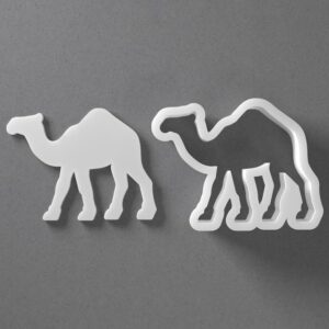 Black Camel Cookie Cutter Set Mini to Large Size Animal Shape Polymer Clay Jewelry Earring Cutter Tool for Handmade Accessories Baking Fondant Craft Mirrored Pair Design