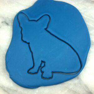 Black French Bulldog Cookie Cutter Plastic Outline Stamp with Sharp Edges for Baking Dog-Shaped Sugar Cookies Fondant Pastries Biscuits Pet-Themed Cake Decorating Tool India