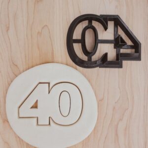40 Number Cookie Cookie Cutter for Milestone Birthday Celebrations Ideal for 40th Birthday Cookies, Fondant Designs, DIY Party Favors, and Craft Projects in India