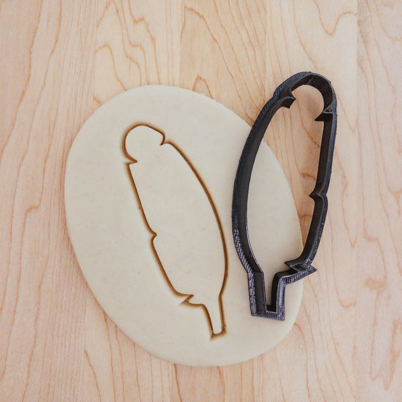 Feather Cookie Cutter Cookie for Fondant Clay Crafting Tribal Boho Themed Baking Decorations DIY Native Style Desserts and Art Projects Use in India