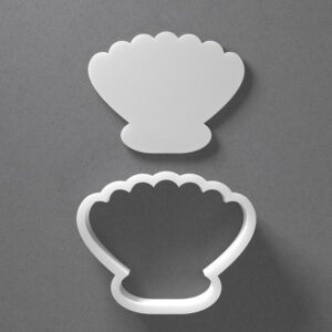 Seashell Clam Shell Cookie Cutter Scallop Sea Shape cookie Baking Tool for Cookies Biscuits Fondant Dough Clay Jewelry Making Earring Craft Decorating Party Baking and Home Use