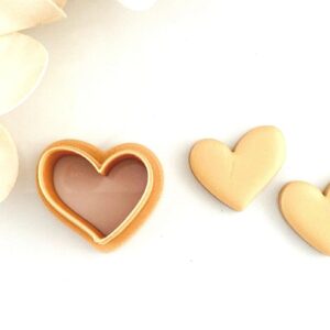 Boho Heart Clay Earring Cutter for Polymer Clay Jewelry Making Valentine Heart Shape Cutter for Dangle Earrings DIY Accessories and Crafts Made in India Cookie for Clay Artists