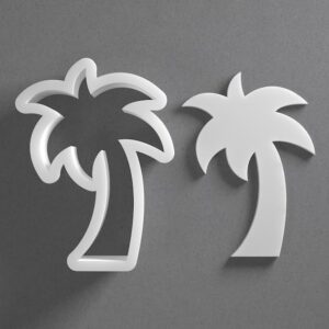 Palm Tree Cookie Cutter Palmtree Shape cookie Baking Tool for Cookies Biscuits Fondant Dough Clay Jewelry Making Earring Craft Decorating Party Baking and Daily Home Use