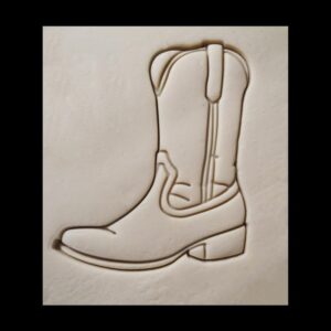 Cowboy Boot Black Cookie Cookie Cutter for Western Themed Baking Wild West Party Treats Country Style Cookies Perfect for Rodeo Birthdays Farm Events and Country Weddings