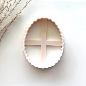 Scalloped Edge Egg Shaped Cookie Cutter Large Clay Cutter Polymer Clay Cutter Fondant Cutter for Baking Decorating Crafting and Clay Modeling Tools in India