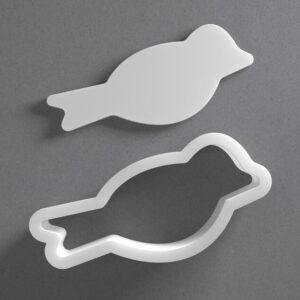 Stylized Bird Cookie Cutter Simple Animal Shape Baking Tool for Cookies Biscuits Fondant Dough Clay Jewelry Making Earring Craft Decorating Party Baking and Daily Home Use