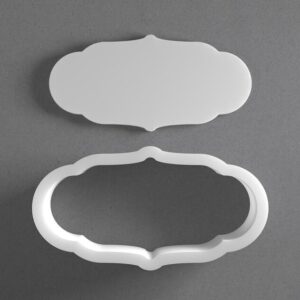 Black Plaque Cookie Cutter Mini To Large cookie Ornament Frame Shape Polymer Clay Jewelry And Earring Cutter Tool Mirrored Pair Set For Decorative Crafting Baking And DIY Projects