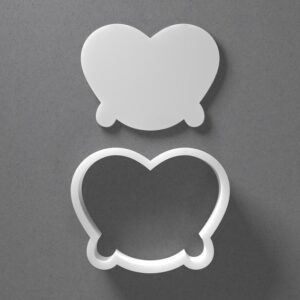 Black Pretzel Cookie Cutter Pastry Food Shape for Baking Fondant Biscuit Polymer Clay Jewelry Earrings Craft Tool Mirrored Pair Set Reusable Kitchen Party Gift