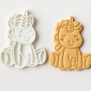 Unicorn Cookie Cutter 4 Inch Size for Baking Fondant Biscuits Clay Crafts Cake Decorating Magical Horse Shape for Kids Parties Fantasy Theme Events School Projects and Creative Activity