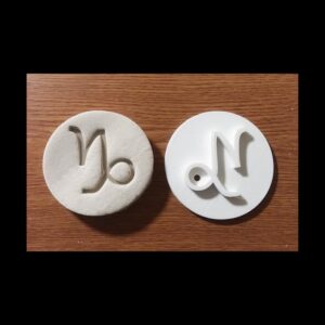 Capricorn Zodiac Embosser Stamp Cookie India Astrology Theme Cupcake Embosser Cookie Stamp for Horoscope Baking Star Sign Treats Birthday Party Desserts Celestial Cookies Constellation