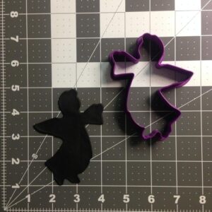 Black Angel Cookie Cutter Cookie Heavenly Shape for Holiday Cookies Christmas Decorations Fondant Cake Toppers DIY Crafts Religious Events School Projects and Baking Activities