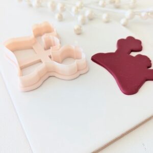Hat with Antlers Cookie Cutter for Christmas Baking and Crafts Holiday Hat Clay Cutter for Fondant Polymer Clay Jewelry Making and Winter DIY Projects Made in India Cookie
