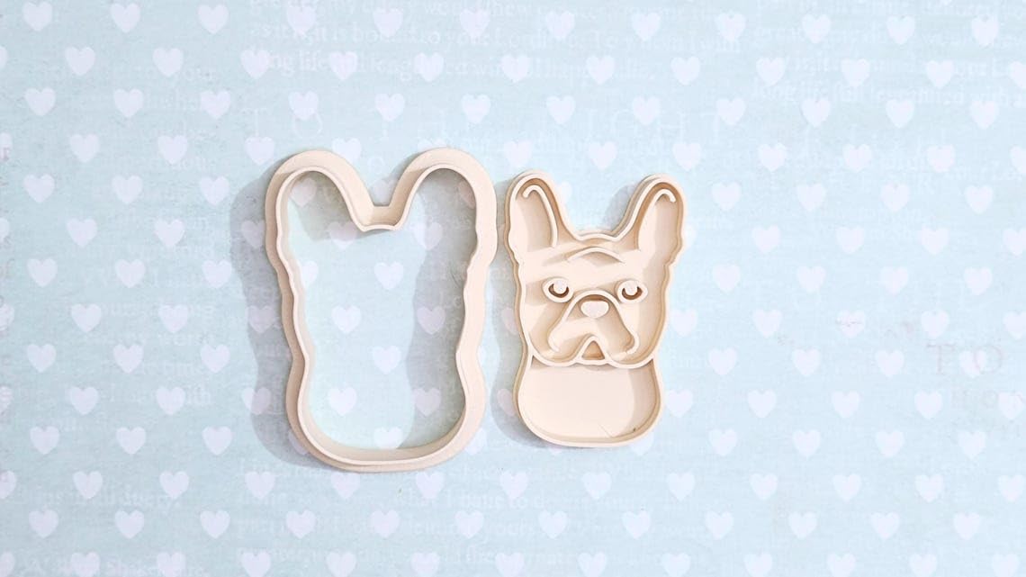 French Bulldog cookie cutter set for dog lover themed cookies fondant pastries baking perfect for pet birthday treats kids crafts school projects cake decorating events and homemade dog - Image 2