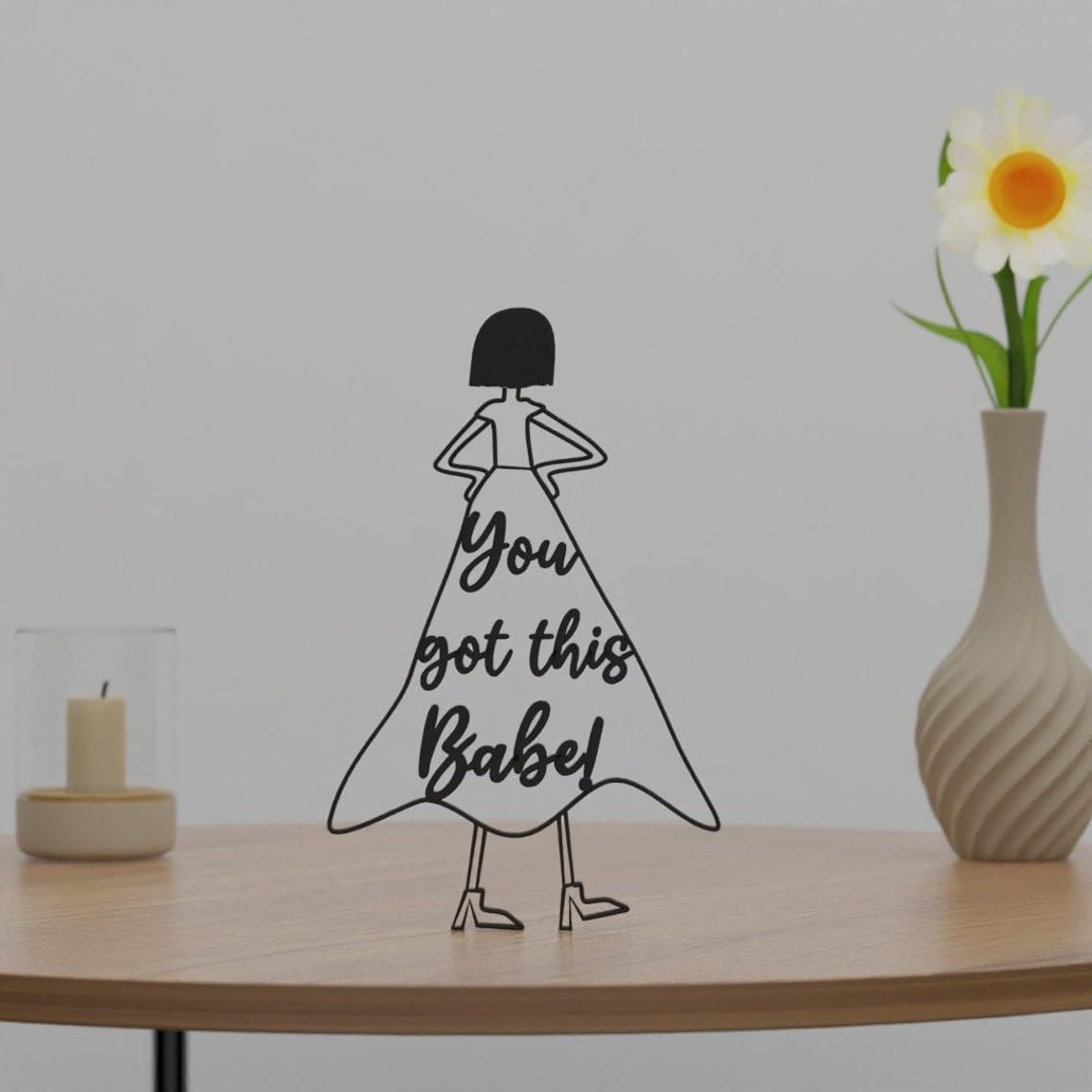 Girl Power Motivational Art | Shelf Decor for Encouragement, Tough Times, Break Up, & Good Luck Gifts - Image 2