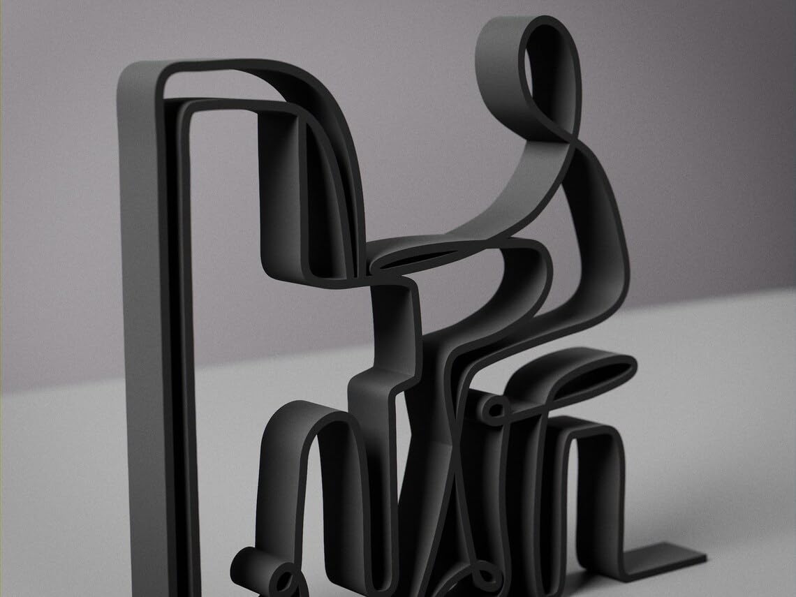 Custom Pianist Line Art Decor Figure Plastic Personalized Gift for Piano Lover Minimal Display for Home Office Studio Shelf Desk Living Space India - Image 3