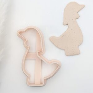 Mother Goose Cookie Cutter for Storybook Baking and Clay Crafts Large Goose Shape Polymer Clay Cutter for Themed Cookies Fondant Decorations and Handmade Nursery or Baby Shower Projects
