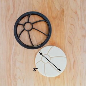 Beach Ball Cookie Cookie Cutter and Fondant Embosser Stamp for Summer Baking, Beach Party Treats, and Clay Crafting Fun Beachball Design for Events in India