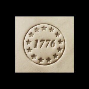 1776 Black Cookie Patriotic Cookie Cutter for 4th of July Independence Day Baking American History Themed Cookies Perfect for Celebrations and Holiday Treats