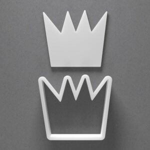 Crown Birthday Party Cookie Cutter Royal Shape Baking Tool for Cookies Biscuits Fondant Clay Jewelry Making Earring Craft Decorating Celebration Baking and Creative Daily Home Use