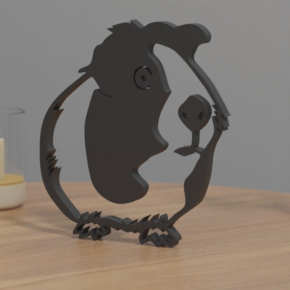 Unique guinea pig figurine, custom gift idea, personalized hamster decor, charming home office shelf ornament, delightful present, custom animal sculpture, special gift - Image 4