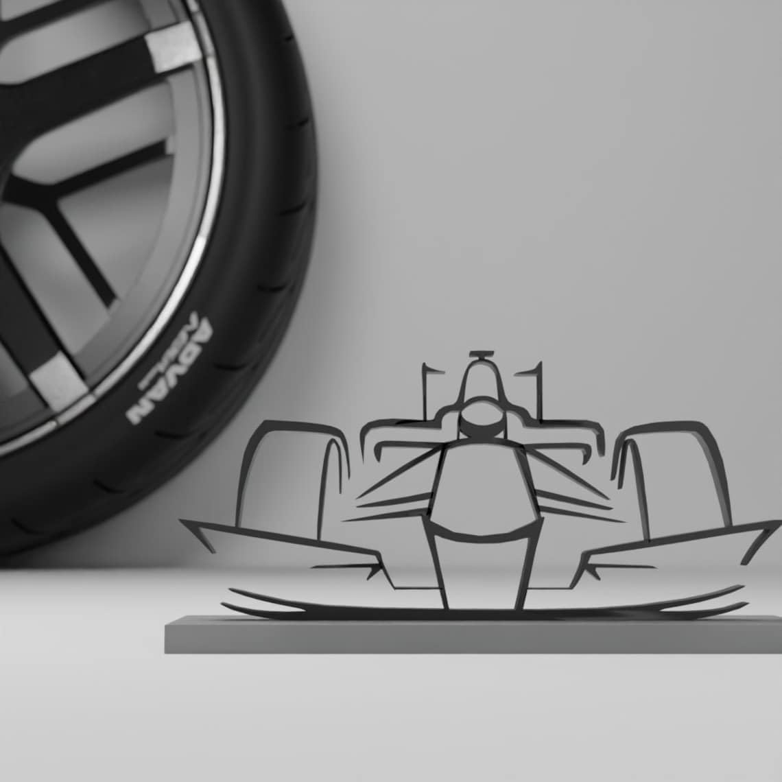 Formula 1 Car Shelf Decor | F1 Race Car Collectible for Home & Office | Ideal Championship Gift for Sports Fans | Premium Racing Wall Art