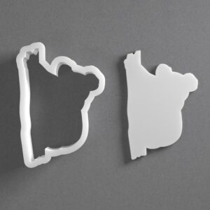Black Koala Cookie Cutter Mini to Large Australian Animal Shape for Polymer Clay Jewelry Earring Making Mirrored Pair Set cookie Craft Tool India