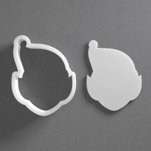 Black Christmas Elf Head Cookie Cutter Mini To Large cookie Xmas Face Shape Polymer Clay Jewelry And Earring Cutter Tool Mirrored Pair Set For Festive Crafting Baking And DIY Projects