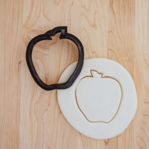 Apple Outline Cookie Fondant Clay Cutter for Baking Decorating Craft Projects Dough Modeling Kids School Themes Healthy Snack Party Treats Tool India CookieThis Apple Outline Cutter is