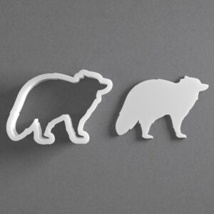 Black Raccoon Cookie Cutter Mini to Large Animal Shape for Polymer Clay Jewelry Earring Making Mirrored Pair Set cookie Craft Tool Made in India for Daily Creative Use