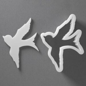 Black Swallow Cookie Cutter Mini To Large cookie Bird Animal Shape Polymer Clay Jewelry And Earring Cutter Tool Mirrored Pair Set For Nature Inspired Baking Crafting And DIY Projects