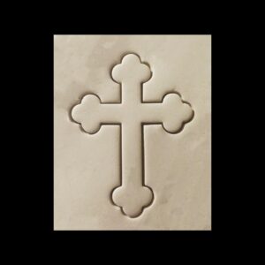 Cross V01 Black Cookie Cookie Cutter Religious Symbol Baking Tool for Spiritual and Holiday-Themed Cookies Perfect for Church Events and Special Occasions