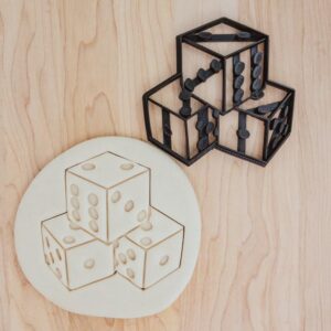 Dice Set D6 Cookie Cutter Cookie for Fondant Clay Crafting RPG Gaming Themed Baking Tabletop Game Party Treats DIY Creative Kitchen Projects and Fun in India