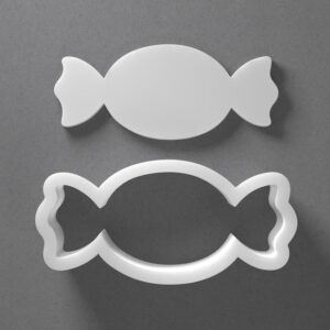 Black cookie Candy Cookie Cutter Mini To Large Sweets Shape Polymer Clay Jewelry And Earring Cutter Tool Mirrored Pair Set For Crafting Baking DIY Projects