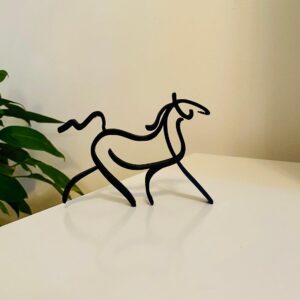 Minimalist Horse Sculpture - Statue Art for Home Decor, Birthday, Housewarming Gifts, and Shelf Display