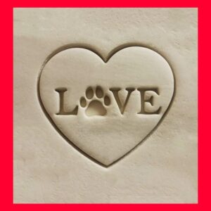 Dog Paw Heart Love Black Cookie Cookie Cutter for Homemade Dog Treats Pet Lover Baking Tool for Animal Theme Cookies Fondant Crafts Kids Activities Dog Birthday Party and Pet