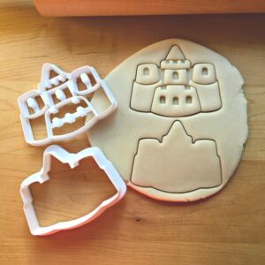 Cookie Set of 2 Sand Castle Cookie Cutters for Baking Biscuits Cake Fondant Decorations Suitable Size Dishwasher Safe Made in India for Beach Parties, Summer Events, and Fun Treats