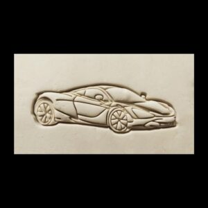Black McLaren 720S Sports Car Cookie Cutter Cookie Supercar Cookie Mold for Racing Fan Treats Auto Enthusiast Birthday Parties Luxury Car Theme Baking Crafts and Event Decorations