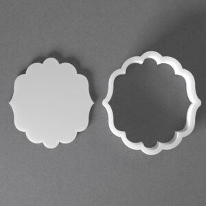 Black Plaque Cookie Cutter Mini to Large Round Ornament Shape for Polymer Clay Jewelry Earring Making Mirrored Pair Set cookie Craft Tool Made in India