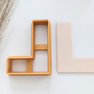 Alphabet Letter L Cookie Cutter for Fondant Pastry Dough Letter L Polymer Clay Cutter for Biscuit Making DIY Clay Crafts Alphabet Shape Cutter for Baking and Custom Art Projects